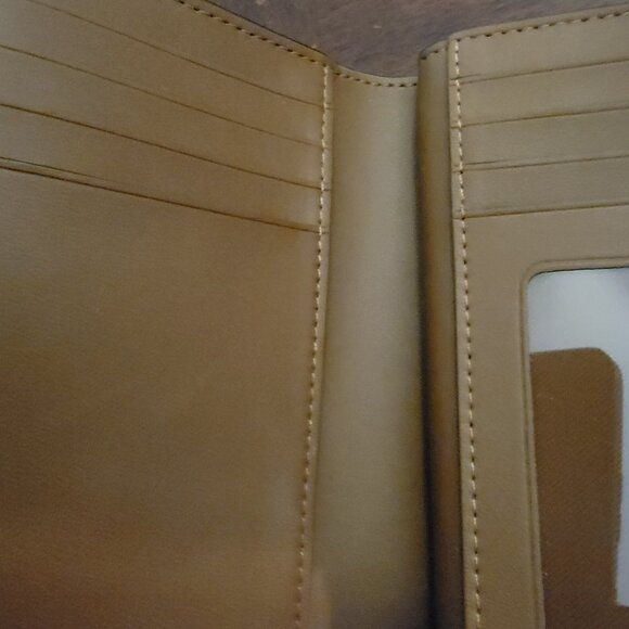 New Coach Medium Corner Zip Wallet In Signature Canvas Brown - Picture 4 of 7